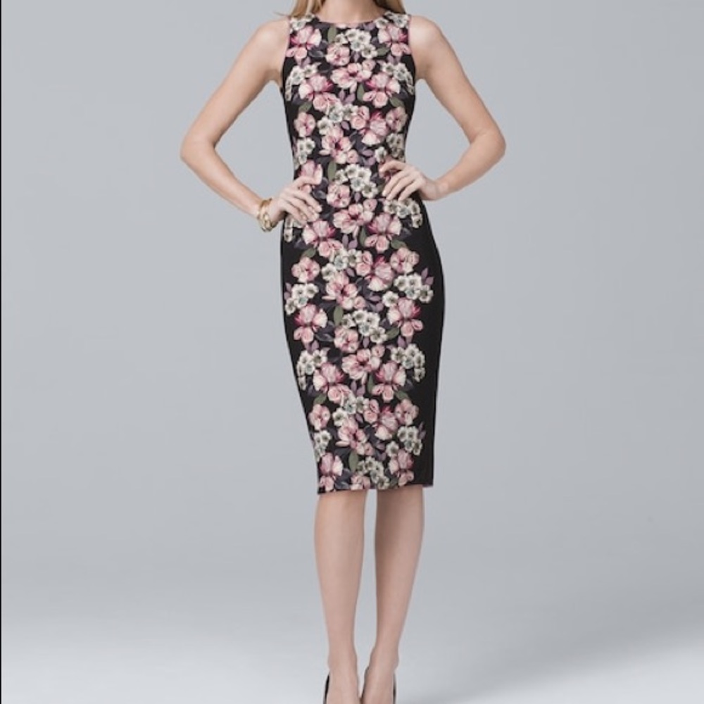 [LIKE NEW] WHBM reversible floral sheath dress